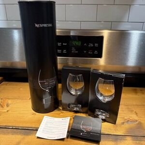 Nespresso Reveal Collection Espresso Tasting Glasses Set of 2 w/ Tube Packaging